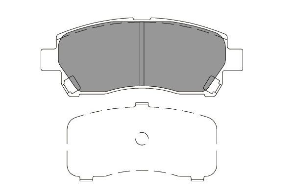 KAVO PARTS stabdžių trinkelių rinkinys, diskinis stabdys KBP-9128